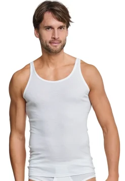 Schiesser Fine Ribbed Undershirt - White