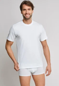 Schiesser 2pk Crew Neck American Jersey T-Shirt - White