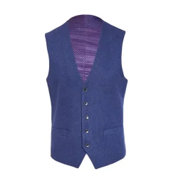 Skopes Tweed Waistcoat - Blue