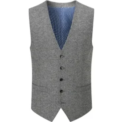 Skopes Tweed Waistcoat - Silver