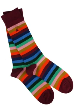 Swole Panda Fine Stripe Socks