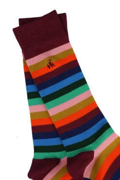 Swole Panda Fine Stripe Socks