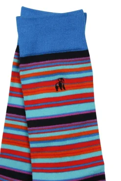 Swole Panda Narrow Striped Socks