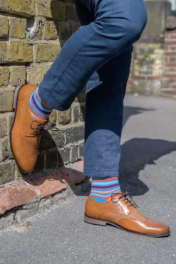 Swole Panda Narrow Striped Socks