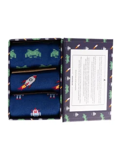 Swole Panda Space-Themed Socks Gift Box