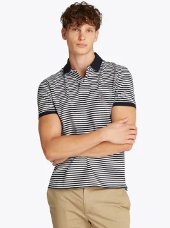 Tommy Hilfiger 1985 Stripe Polo - Navy