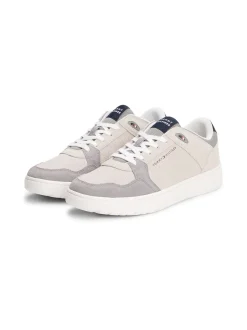 Tommy Hilfiger Basket Core Leather Runner - Stone