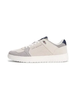 Tommy Hilfiger Basket Core Leather Runner - Stone