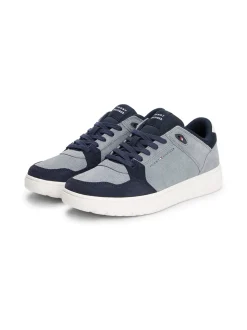 Tommy Hilfiger Basket Core Leather Runner - Grey