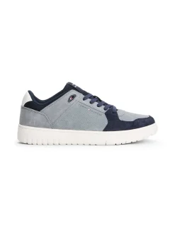 Tommy Hilfiger Basket Core Leather Runner - Grey
