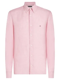 Tommy Hilfiger Dyed Linen Shirt - Pink