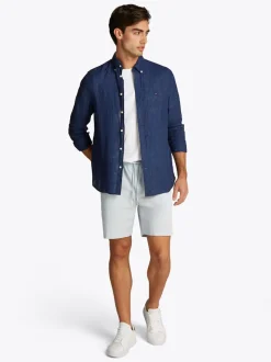 Tommy Hilfiger Dyed Linen Shirt - Navy