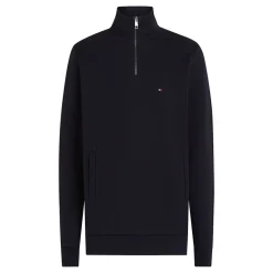 Tommy Hilfiger Essential In Techno Quarter Zip - Navy