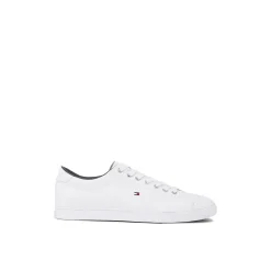 Tommy Hilfiger Essential White Leather Sneaker - White