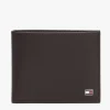 Tommy Hilfiger Eton Wallet With Coin Pockets - Brown