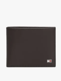 Tommy Hilfiger Eton Wallet With Coin Pockets - Brown