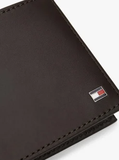 Tommy Hilfiger Eton Wallet With Coin Pockets - Brown