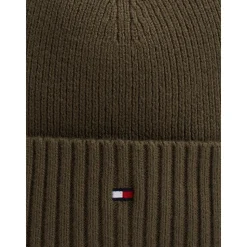 Tommy Hilfiger Flag Pima Cotton Beanie - Green