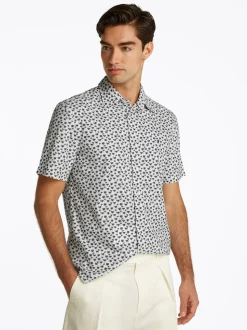 Tommy Hilfiger Flex Poplin Palm Shirt - White
