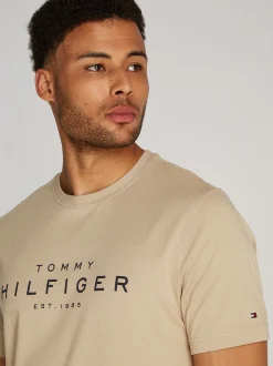 Tommy Hilfiger Logo T-Shirt - Stone