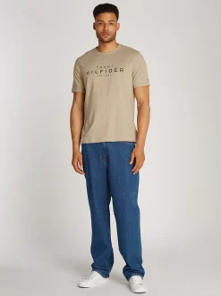 Tommy Hilfiger Logo T-Shirt - Stone