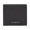 Tommy Hilfiger Monogram Card & Coin Wallet - Black