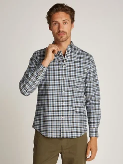 Tommy Hilfiger Oxford Lumber Plaid Shirt - Green
