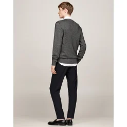 Tommy Hilfiger Pima Cotton Cashmere Two Tone - Black