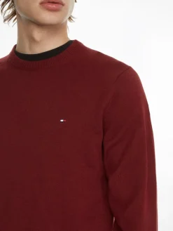 Tommy Hilfiger Pima Cotton Cashmere Crew Neck - Red