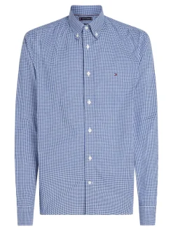 Tommy Hilfiger Poplin Gingham Shirt - Blue