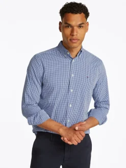 Tommy Hilfiger Poplin Gingham Shirt - Blue