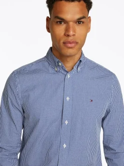 Tommy Hilfiger Poplin Gingham Shirt - Blue