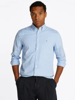 Tommy Hilfiger Poplin Gingham Shirt - Blue