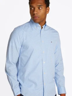 Tommy Hilfiger Poplin Gingham Shirt - Blue