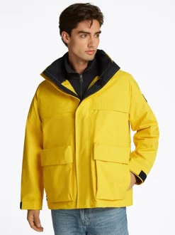 Tommy Hilfiger Regatta Mid Length Jacket - Yellow