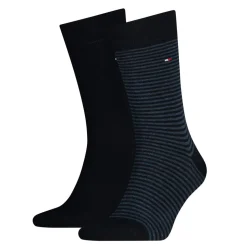 Tommy Hilfiger Th 2pk Slim Stripe Socks - Navy
