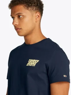 Tommy Jeans Bubble Print T-Shirt - Navy