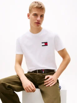 Tommy Jeans Essential Flag T-Shirt - White