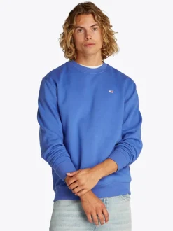 Tommy Jeans Flag Sweatshirt - Blue