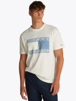 Tommy Jeans Flag T-Shirt - White