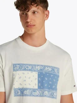 Tommy Jeans Flag T-Shirt - White