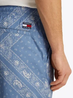 Tommy Jeans Loose Beach Print Short - Blue