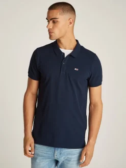 Tommy Jeans Placket Polo - Navy