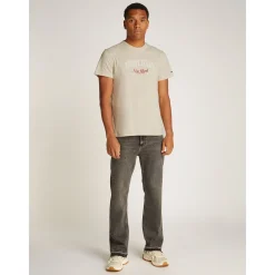 Tommy Jeans Varsity T-Shirt - Stone