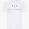 AX ARMANI Logo Tee - White
