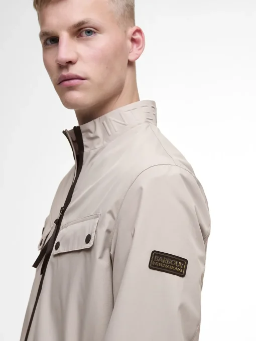 Barbour International Re-Duke Showerproof Jacket - Stone