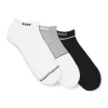 Boss 3 Pack Colorblock Sneaker Sock - Multi