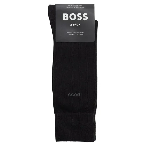 Boss 2 Pack Premium Socks - Black