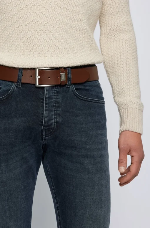 Boss Connio Belt - Dk Brown