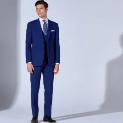 Boss H Huge Slim Fit Suit Jacket - Blue